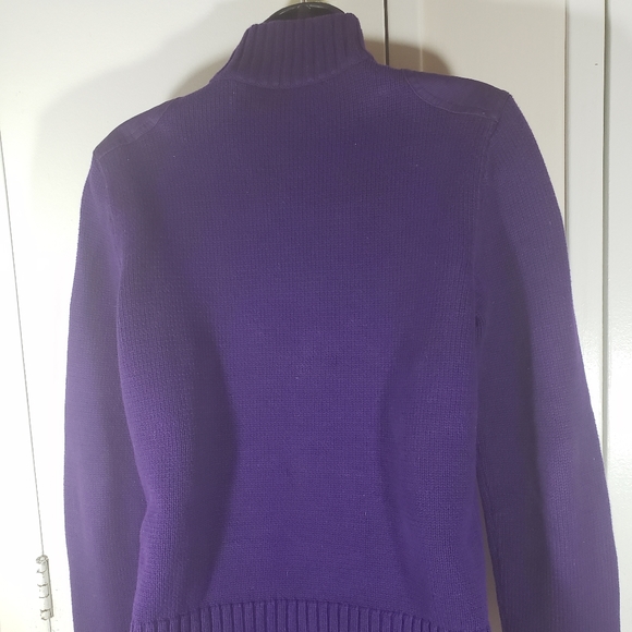 Ralf Lauren Purple Turtleneck Sweater size Medium - Picture 2 of 8